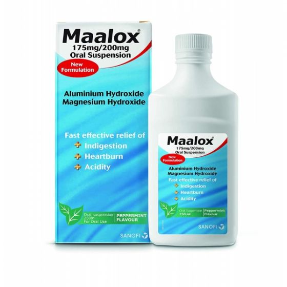 Maalox suspensie 250 ml